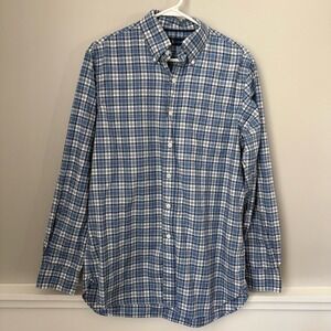 Ralph Lauren‎ Button Down Shirt Cotton Plaid Preppy Smart Casual Size M